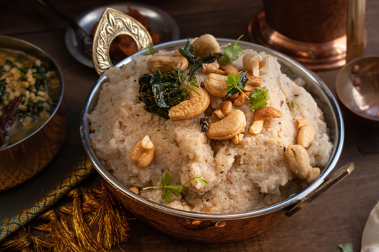 Make Kodo Millet Pongal in Instapot | Varagu/Arikelu/Harka Pongal