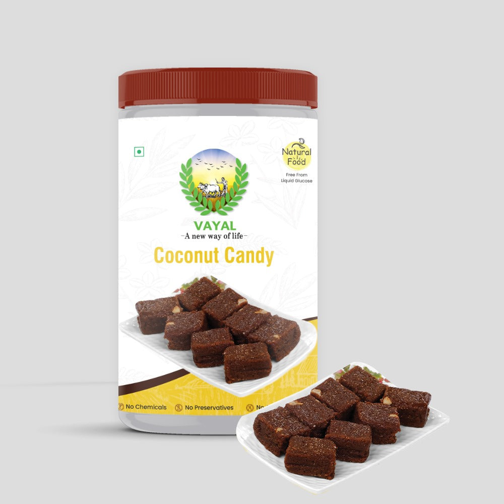 Coconut Candy | Burfi with 100% Natural Cane Sugar | Jaggery