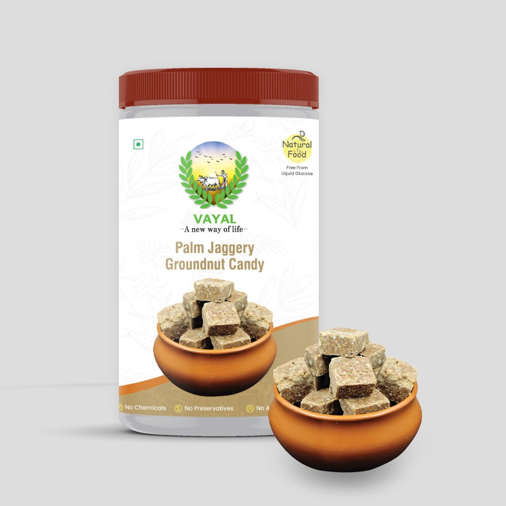 Palm Jaggery Groundnut Candy | Burfi