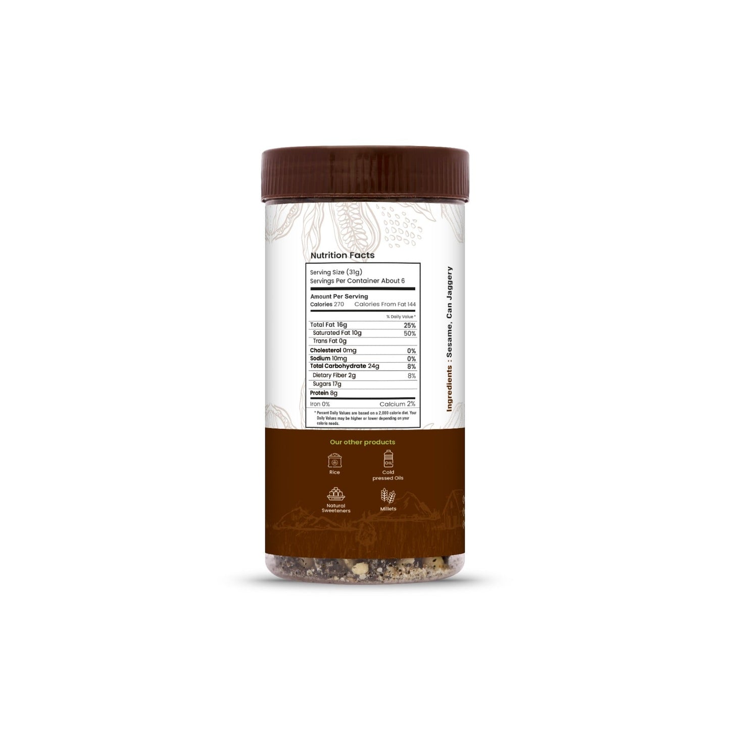 Sesame Candy (Black Ellu Mittai) | Liquid Glucose Free