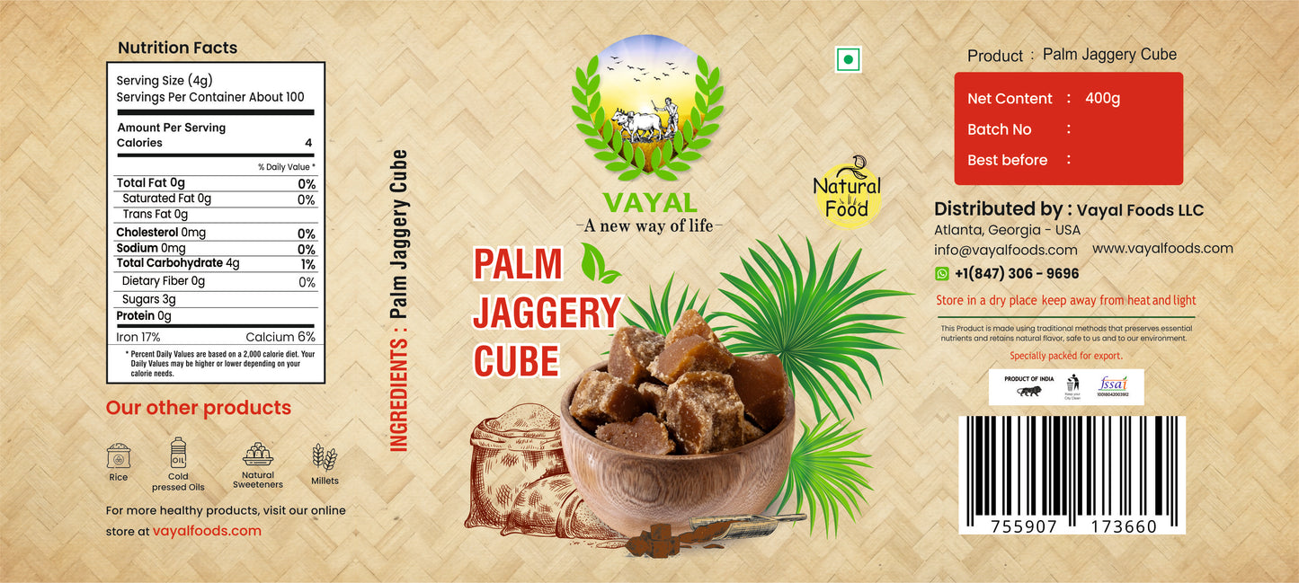 Palm Jaggery Cubes