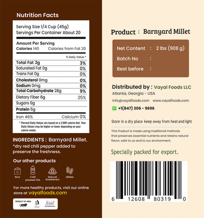 Barnyard Millet (Unpolished)