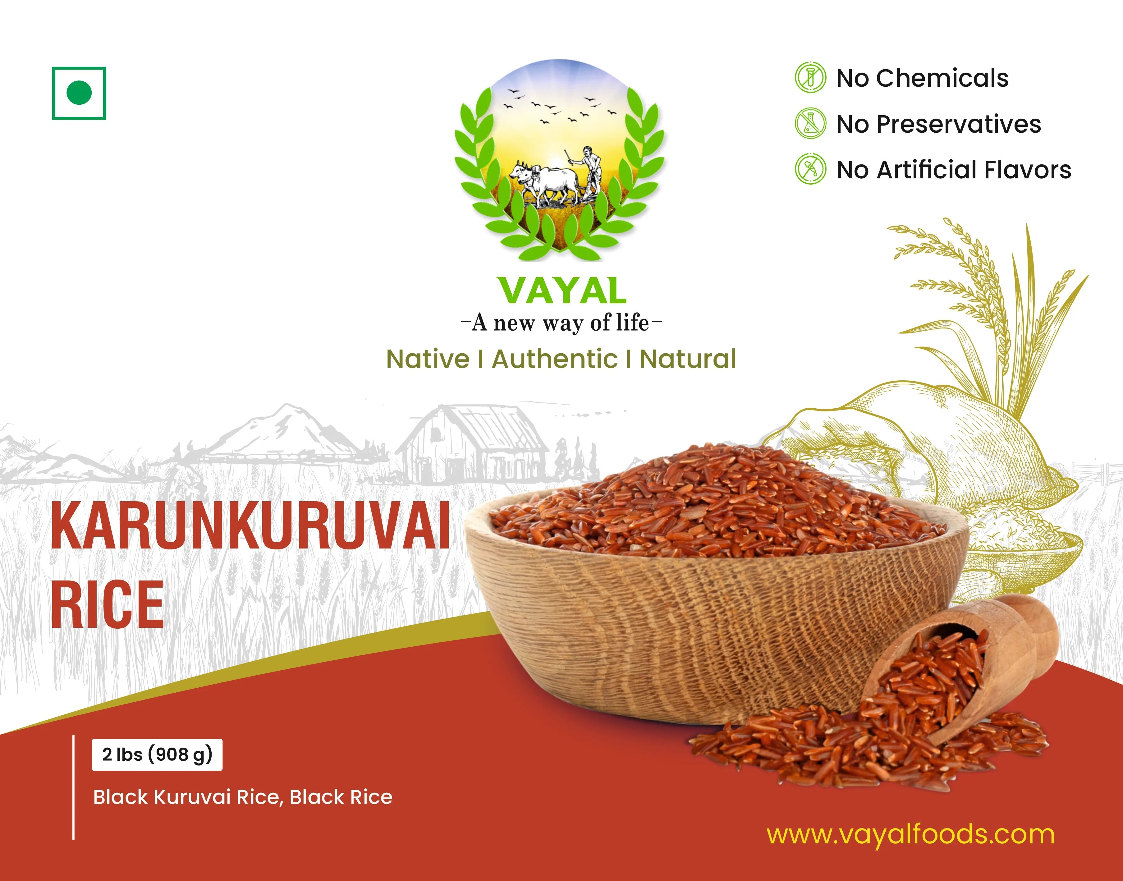 Karunkuruvai Rice (2 lbs) – swvayalfoods