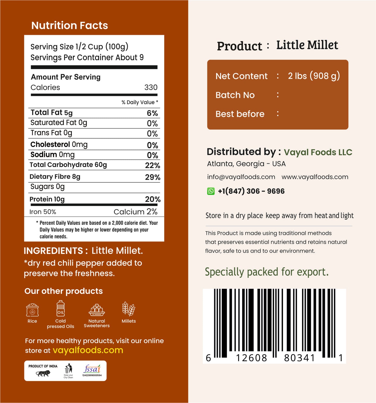Little Millet (Unpolished)